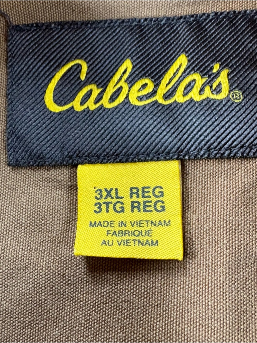 Cabelas Canvas Utility Shirt Mens Sz 3XL Tan Short Sleeve Button Up - Picture 4 of 6